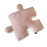 Plush Throw Pillow Ultra Soft Cushion Puzzle Special Shaped for Sofa Bed Window Home Decor Pink - Side View