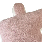 Plush Throw Pillow Ultra Soft Cushion Puzzle Special Shaped for Sofa Bed Window Home Decor Pink - Low Angle