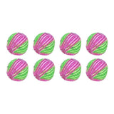 8Pcs Pet Hair Remover Balls Nylon Round Efficient Laundry Lint Remover Balls for Household Laundry