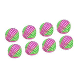 8Pcs Pet Hair Remover Balls Nylon Round Efficient Laundry Lint Remover Balls for Household Laundry - Front View
