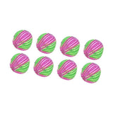 8Pcs Pet Hair Remover Balls Nylon Round Efficient Laundry Lint Remover Balls for Household Laundry - Side View