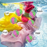 8Pcs Pet Hair Remover Balls Nylon Round Efficient Laundry Lint Remover Balls for Household Laundry