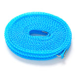 Clothesline 8 Meters Windproof Stable Load Bearing Nylon Material Punch Free Installation Laundry Rope for Indoor Outdoor Blue