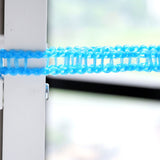Clothesline 8 Meters Windproof Stable Load Bearing Nylon Material Punch Free Installation Laundry Rope for Indoor Outdoor Blue - Extra Image