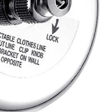 Retractable Clothesline 2.8m Stainless Steel Strong Bearing Rust Corrosion Resistant Telescopic Clothes Drying Line