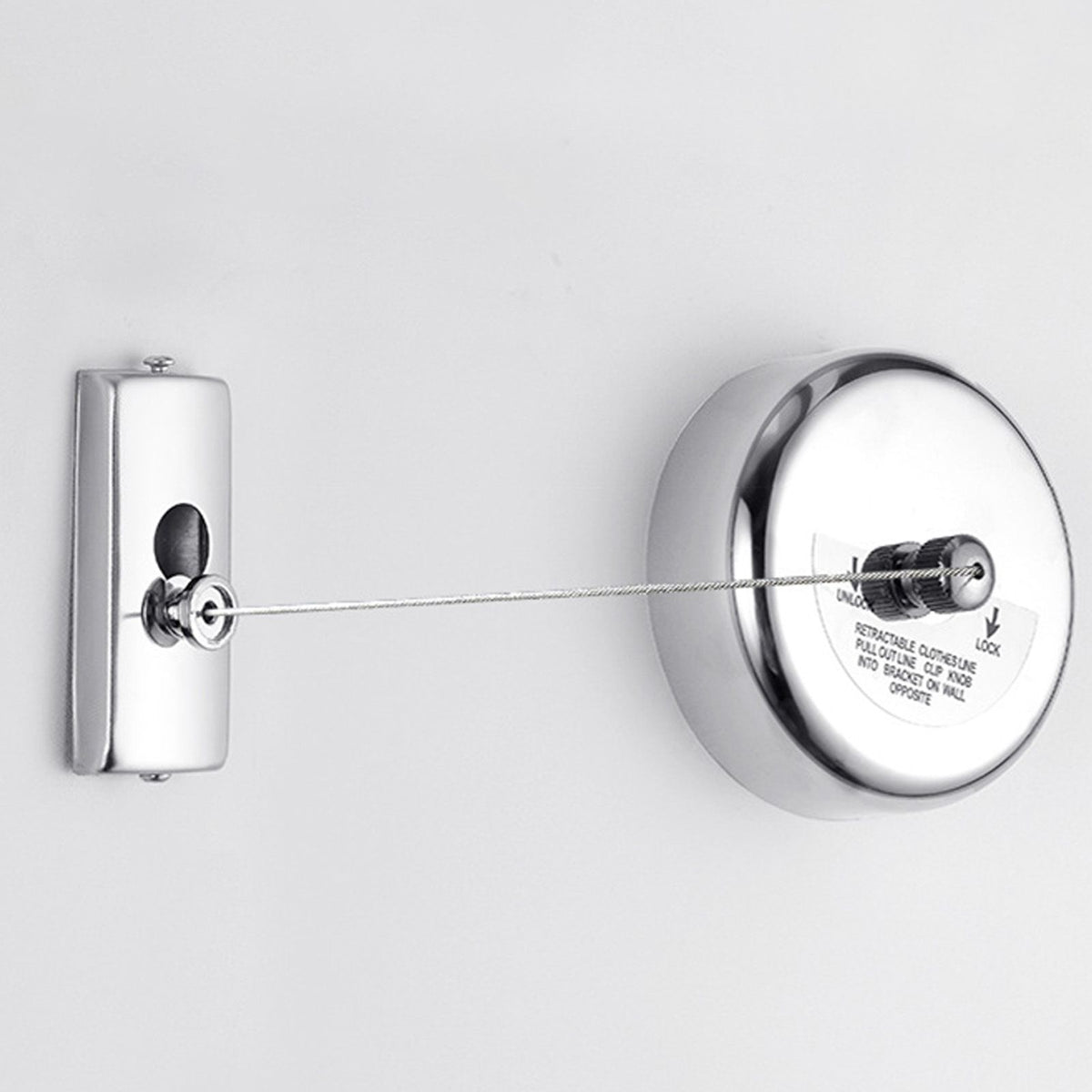 Retractable Clothesline 2.8m Stainless Steel Strong Bearing Rust Corrosion Resistant Telescopic Clothes Drying Line