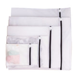 Set of 8 Mesh Laundry Bag Washing Machine Wash Bags with Zipper for Underwea Home Hotel - Side View