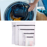 Set of 8 Mesh Laundry Bag Washing Machine Wash Bags with Zipper for Underwea Home Hotel - 45-Degree Angle
