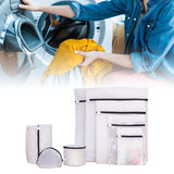 Set of 8 Mesh Laundry Bag Washing Machine Wash Bags with Zipper for Underwea Home Hotel