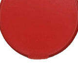 Single Sided Folding Circular Mirror Plastic Portable Compact Cosmetic Pocket Mirror Red - Low Angle