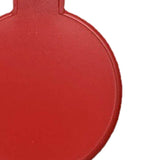 Single Sided Folding Circular Mirror Plastic Portable Compact Cosmetic Pocket Mirror Red - Extra Image