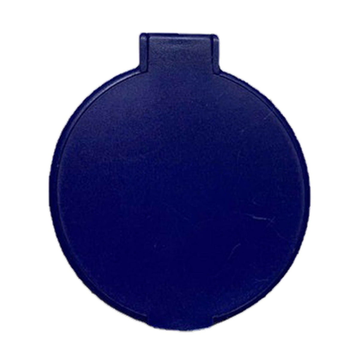 Single Sided Folding Circular Mirror Plastic Portable Compact Cosmetic Pocket Mirror Blue
