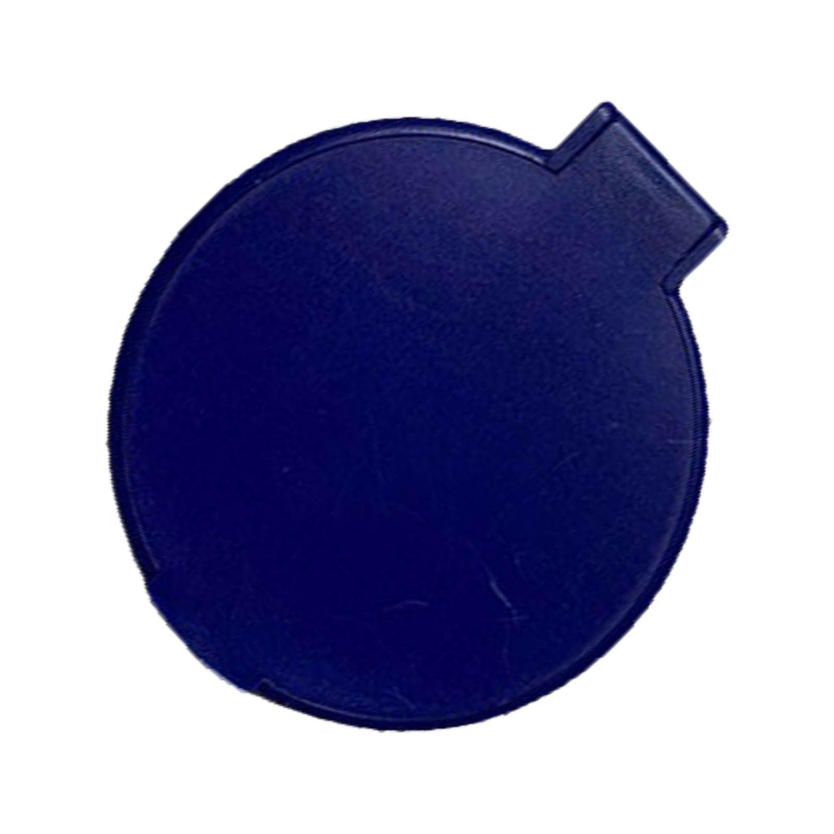 Single Sided Folding Circular Mirror Plastic Portable Compact Cosmetic Pocket Mirror Blue