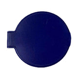 Single Sided Folding Circular Mirror Plastic Portable Compact Cosmetic Pocket Mirror Blue - Top-Down View
