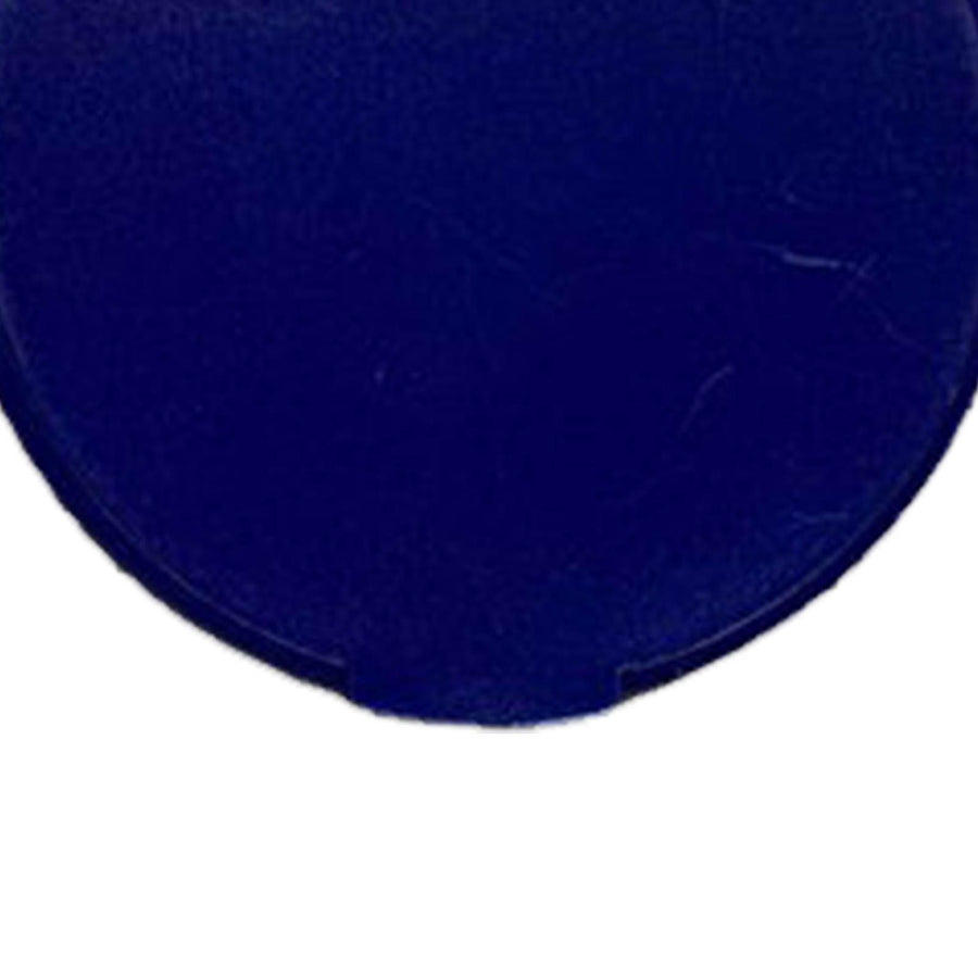 Single Sided Folding Circular Mirror Plastic Portable Compact Cosmetic Pocket Mirror Blue