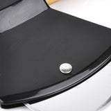 Pizza Knife 430 Steel PP Bamboo Handle Ergonomically Round Axe Pizza Cutter for Home Restaurants Black
