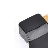 Pizza Knife 430 Steel PP Bamboo Handle Ergonomically Round Axe Pizza Cutter for Home Restaurants Black - Extra Image