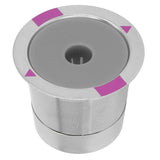 Metal Coffee Pod Stainless Steel Reusable Refillable Filter Cup Single for Coffee Maker - Low Angle