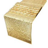 Tablecloth Polyester Fiber with Gold Sequins Table Cover for Table Home Wedding Decoration Or 30x300cm/11.8x118.1in