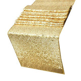 Tablecloth Polyester Fiber with Gold Sequins Table Cover for Table Home Wedding Decoration Or 30x300cm/11.8x118.1in
