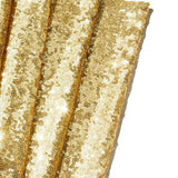 Tablecloth Polyester Fiber with Gold Sequins Table Cover for Table Home Wedding Decoration Or 30x300cm/11.8x118.1in