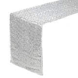 Tablecloth Polyester Fiber with Gold Sequins Table Cover for Table Home Wedding Decoration Argent 30x300cm/11.8x118.1in