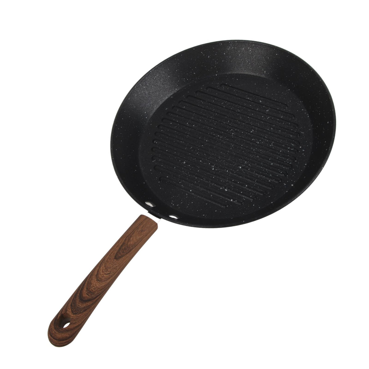 Round Grill Pan Universal Non Stick Multifunctional Flat Bottom Frying Pan for Breakfast