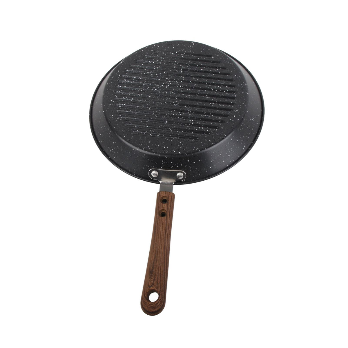 Round Grill Pan Universal Non Stick Multifunctional Flat Bottom Frying Pan for Breakfast