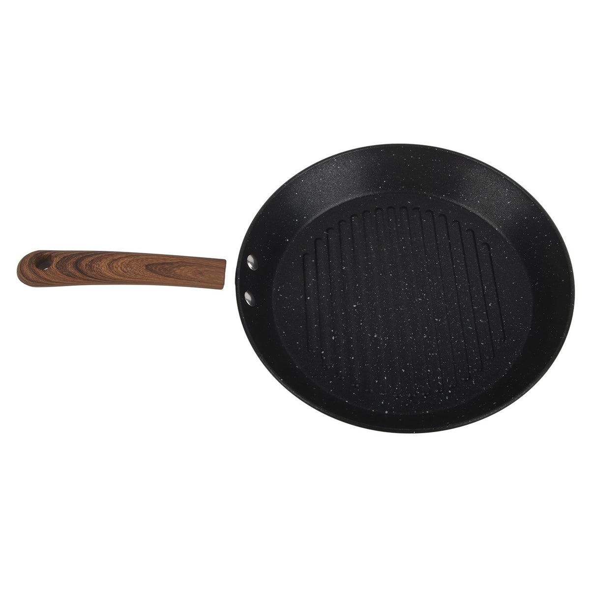 Round Grill Pan Universal Non Stick Multifunctional Flat Bottom Frying Pan for Breakfast