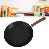 Round Grill Pan Universal Non Stick Multifunctional Flat Bottom Frying Pan for Breakfast