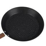 Round Grill Pan Universal Non Stick Multifunctional Flat Bottom Frying Pan for Breakfast - Extra Image