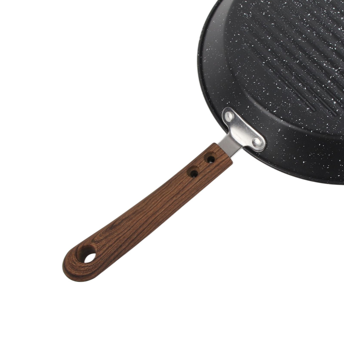 Round Grill Pan Universal Non Stick Multifunctional Flat Bottom Frying Pan for Breakfast