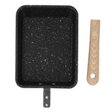 Frying Pan Iron Non Stick Coating Square Thick Multifunction Japanese Omelette Pan for Home Kitchen Tool - Front View