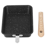 Frying Pan Iron Non Stick Coating Square Thick Multifunction Japanese Omelette Pan for Home Kitchen Tool - 45-Degree Angle