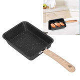 Frying Pan Iron Non Stick Coating Square Thick Multifunction Japanese Omelette Pan for Home Kitchen Tool