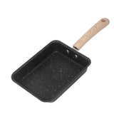 Frying Pan Iron Non Stick Coating Square Thick Multifunction Japanese Omelette Pan for Home Kitchen Tool