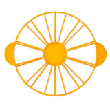 Cake Portion Marker Food Grade Round 10/12 Piece Cake Slice Marker Equal Portion Cutter Bread Cake Divider Baking Tool Yellow 126g/4.4oz（280）