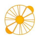 Cake Portion Marker Food Grade Round 10/12 Piece Cake Slice Marker Equal Portion Cutter Bread Cake Divider Baking Tool Yellow 126g/4.4oz（280） - Front View