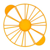 Cake Portion Marker Food Grade Round 10/12 Piece Cake Slice Marker Equal Portion Cutter Bread Cake Divider Baking Tool Yellow 126g/4.4oz（280）