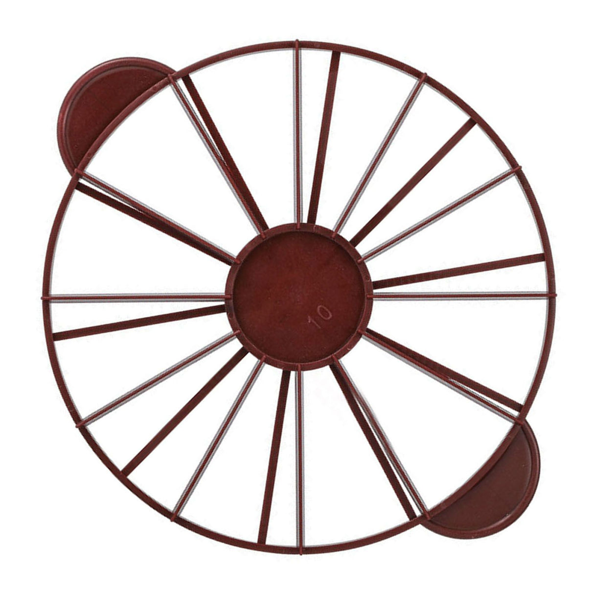 Cake Portion Marker Food Grade Round 10/12 Piece Cake Slice Marker Equal Portion Cutter Bread Cake Divider Baking Tool Dark Red (Brown) 126g/4.4oz（280）