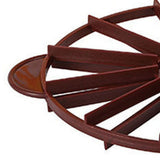 Cake Portion Marker Food Grade Round 10/12 Piece Cake Slice Marker Equal Portion Cutter Bread Cake Divider Baking Tool Dark Red (Brown) 126g/4.4oz（280） - Extra Image