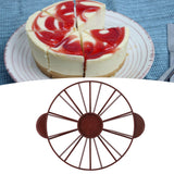 Cake Portion Marker Food Grade Round 10/12 Piece Cake Slice Marker Equal Portion Cutter Bread Cake Divider Baking Tool Dark Red (Brown) 126g/4.4oz（280） - Extra Image