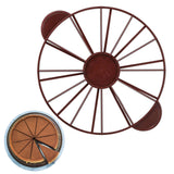 Cake Portion Marker Food Grade Round 10/12 Piece Cake Slice Marker Equal Portion Cutter Bread Cake Divider Baking Tool Dark Red (Brown) 126g/4.4oz（280） - Extra Image