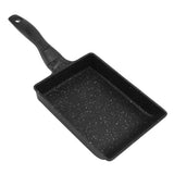 Rectangular Frying Pan Thickened Aluminum Alloy Nonstick Coating Cooking Pan for Steak Egg Roll - 45-Degree Angle