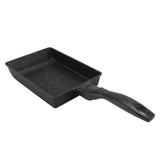 Rectangular Frying Pan Thickened Aluminum Alloy Nonstick Coating Cooking Pan for Steak Egg Roll - Rear View