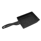 Rectangular Frying Pan Thickened Aluminum Alloy Nonstick Coating Cooking Pan for Steak Egg Roll - Close-Up Angle