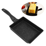 Rectangular Frying Pan Thickened Aluminum Alloy Nonstick Coating Cooking Pan for Steak Egg Roll