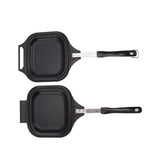 Frying Pan Even Heating Easy Cleaning Double Sided Iron Pancake Pan for Restaurants Home