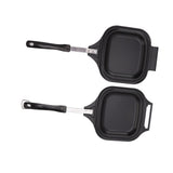 Frying Pan Even Heating Easy Cleaning Double Sided Iron Pancake Pan for Restaurants Home - Close-Up Angle