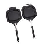 Frying Pan Even Heating Easy Cleaning Double Sided Iron Pancake Pan for Restaurants Home